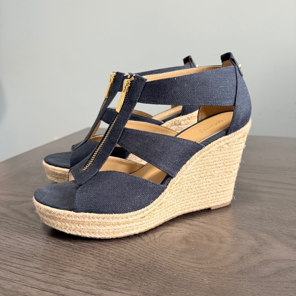 Michael Kors Damita Platform Wedge Sandals Size 10 M - Picture 1 of 10